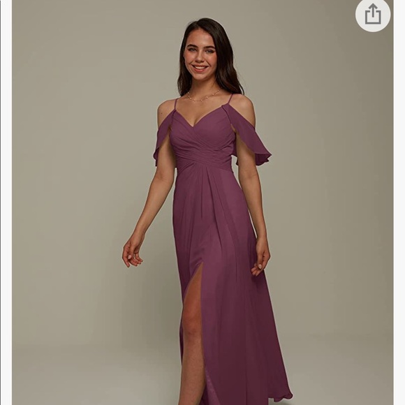 Chianti Colored Wedding Dress - Picture 4 of 7